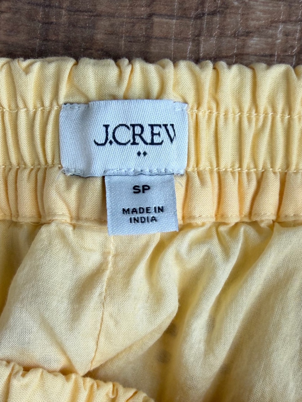 J. Crew Factory Petite Yellow Eyelet Midi Skirt - Picture 3 of 15